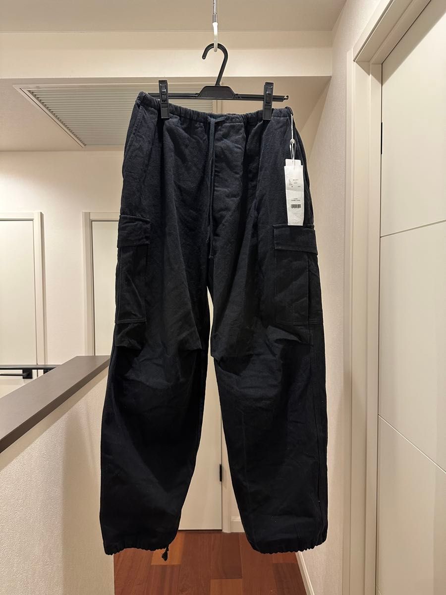 COMOLI 25SS ブラックドリル6Pパンツ サイズ1