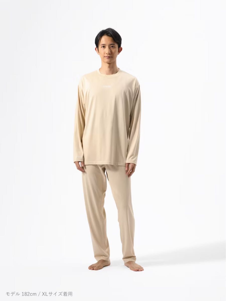 TENTIAL リカバリーウェア BAKUNE Dry 長袖上下セット ベージュ TENTIAL リカバリーウェア BAKUNE Dry 長袖上下セット ベージュ