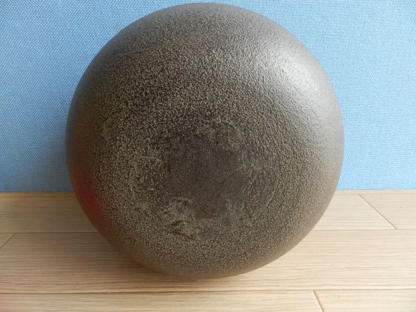 ◇茶道具『人間国宝 釜師「高橋敬典」作 /鷺地紋肩衝㎏ 2.8㎏/在