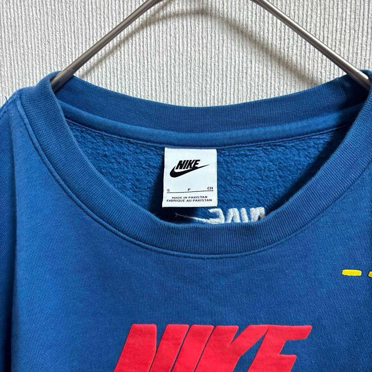 NIKE ナイキ ロゴ 刺繍入り スウェット トレーナー ブルー系 NIKE ナイキ ロゴ 刺繍入り スウェット トレーナー ブルー系
