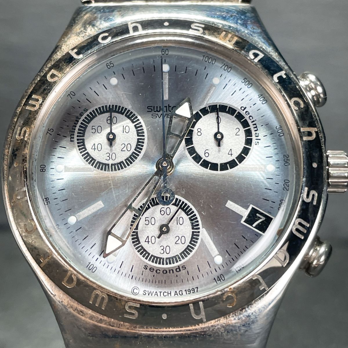 美品 Swatch スウォッチ IRONY アイロニー CHRONO クロノ 美品 Swatch スウォッチ IRONY アイロニー CHRONO クロノ