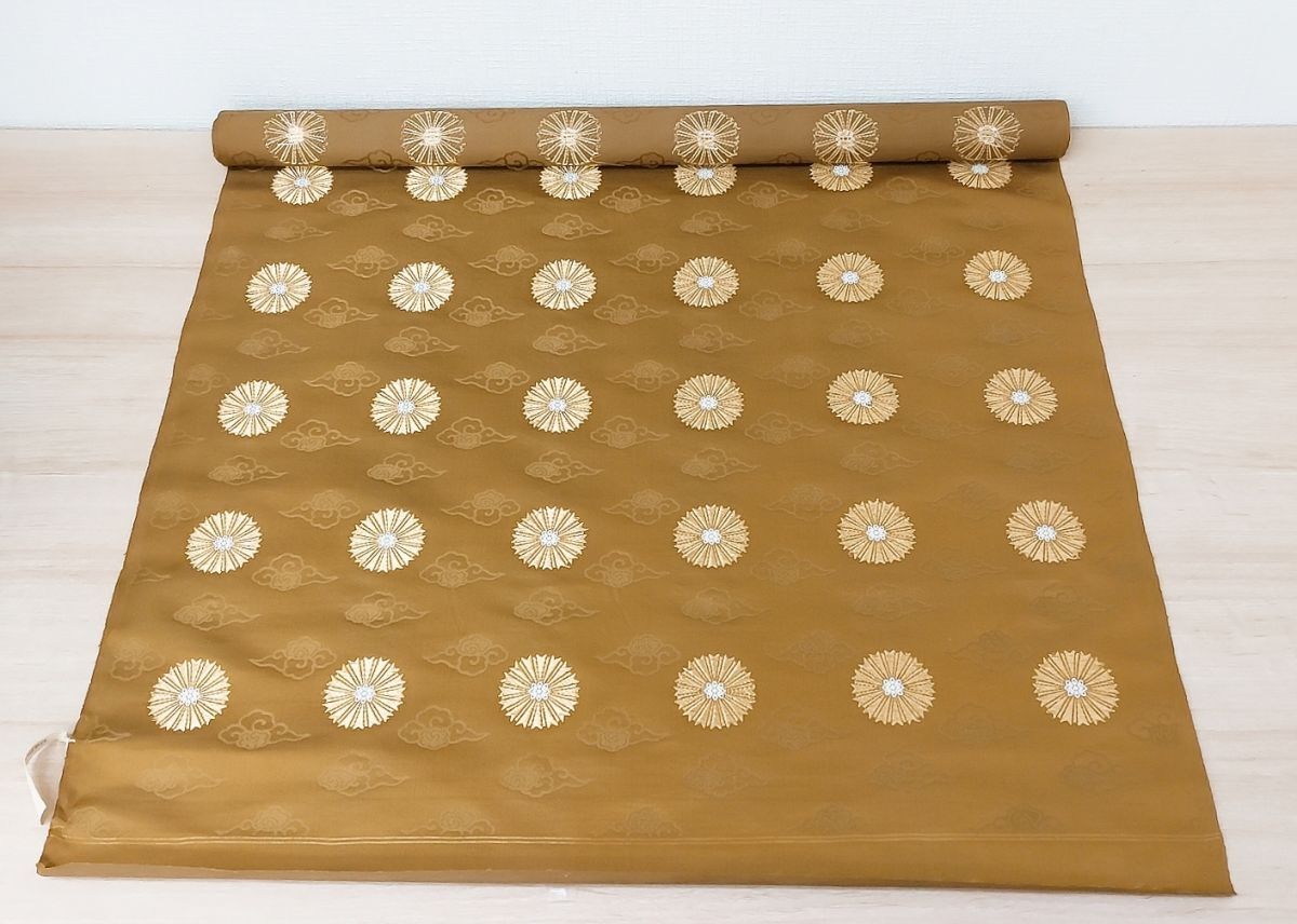 新品 保管品 日蓮宗 反物 端雲 正絹 金襴 絹織物 生地 法衣 法要 新品 保管品 日蓮宗 反物 端雲 正絹 金襴 絹織物 生地 法衣 法要