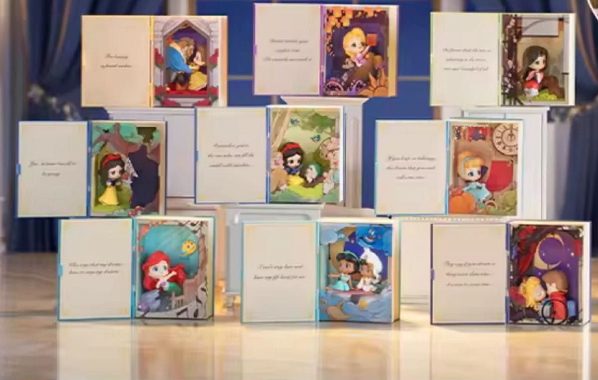 日本未発売 ディズニープリンセス ワンシーンフィギュア8種類+ 日本未発売 ディズニープリンセス ワンシーンフィギュア8種類+
