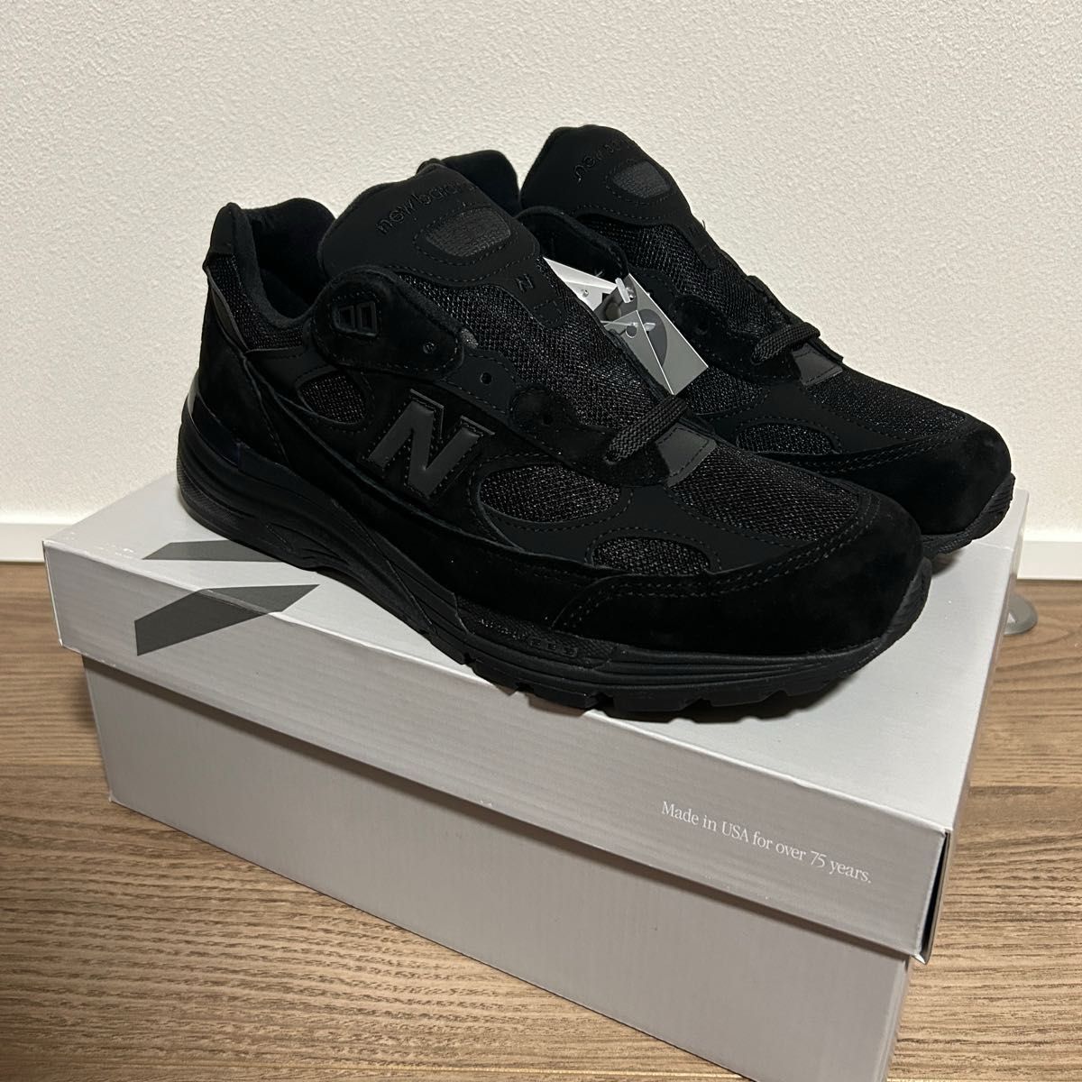 New balance USA 992 トリプルブラック 黒 オールブラック 27 New balance USA 992 トリプルブラック 黒 オールブラック 27
