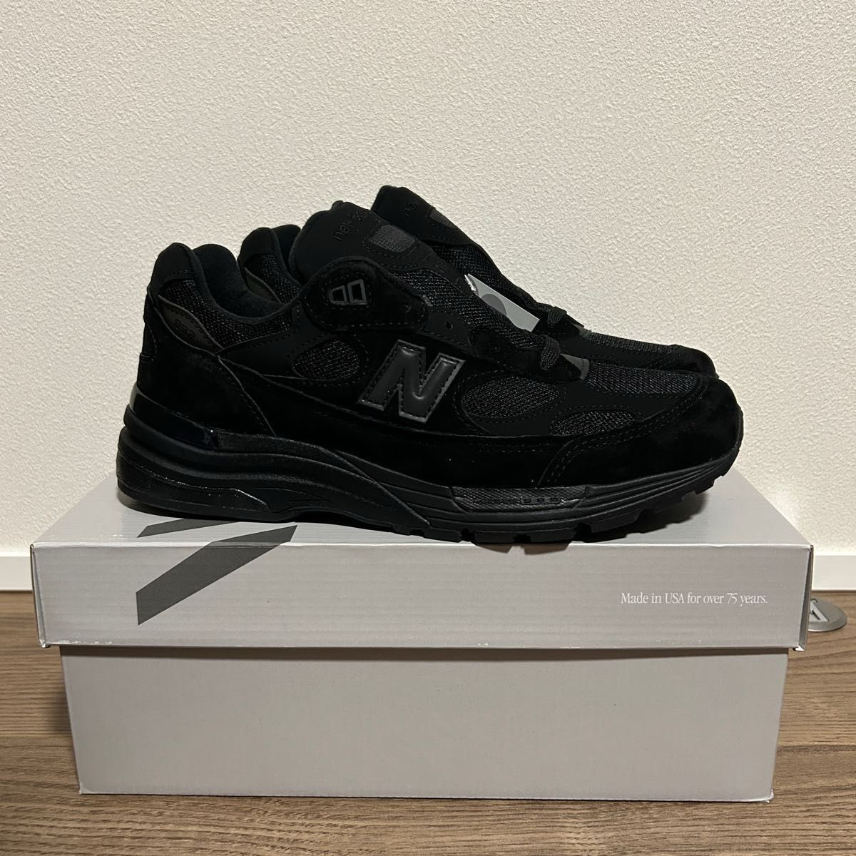 New balance USA 992 トリプルブラック 黒 オールブラック 27 New balance USA 992 トリプルブラック 黒 オールブラック 27