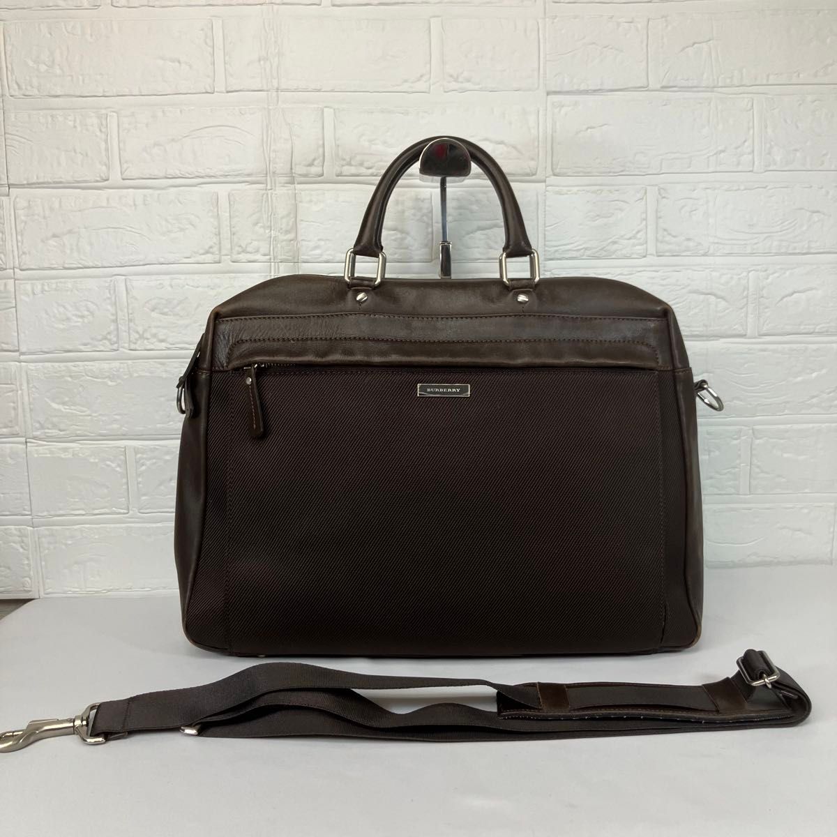 美品】BURBERRY バーバリー ビジネスバッグ ブラウン 人気 正規 美品】BURBERRY バーバリー ビジネスバッグ ブラウン 人気 正規