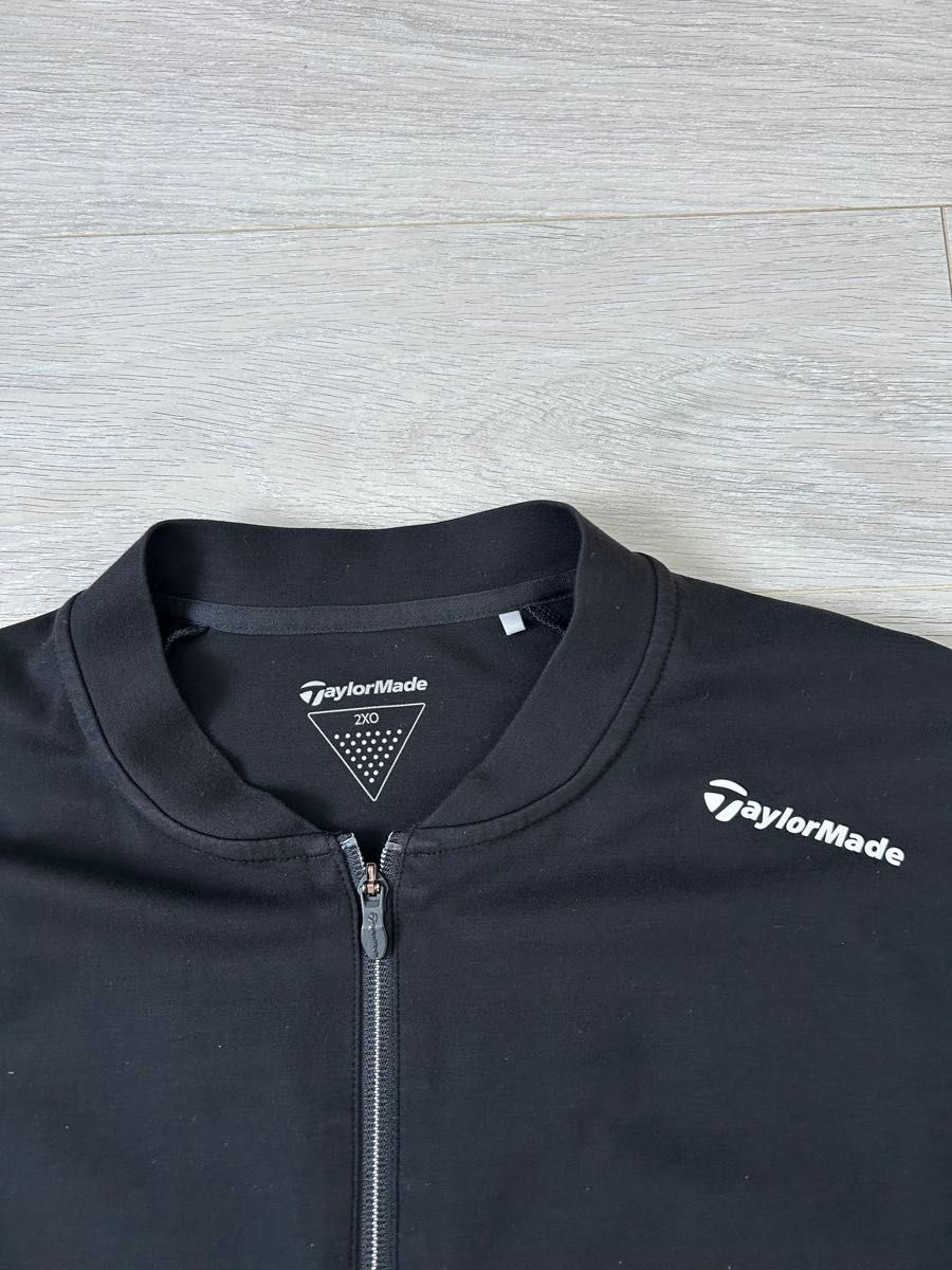 美品】TaylorMade テーラーメイド ゴルフウェア フルジップ 美品】TaylorMade テーラーメイド ゴルフウェア フルジップ
