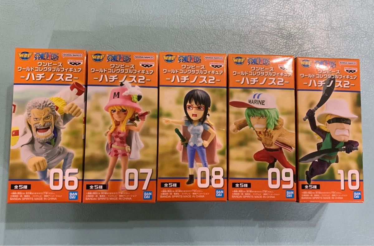 ワンピース ワールドコレクタブル ハチノス2 5種 コンプリート ワンピース ワールドコレクタブル ハチノス2 5種 コンプリート