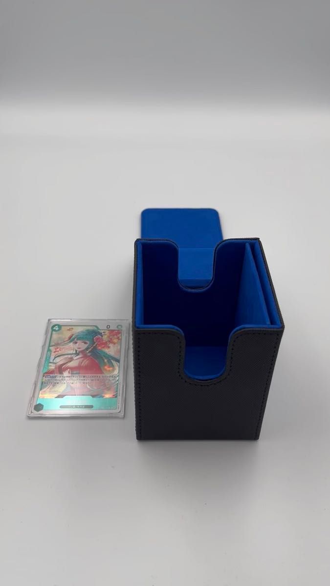 「G1G1」トレカデッキケース(ストレージボックス、デッキホルダー)ブルー