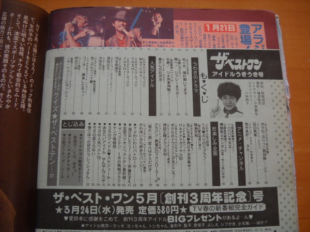 ザ・ベスト・ワン 昭和57年(1982年)4月号 付録一部あり ザ・ベスト・ワン 昭和57年(1982年)4月号 付録一部あり