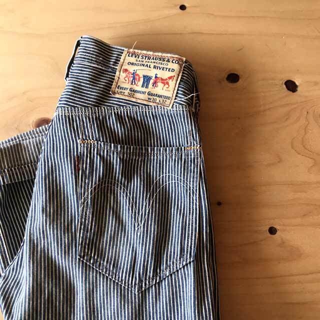00s Levi's ヒッコリーストライプ デニム パンツ W31 古着 00s Levi's ヒッコリーストライプ デニム パンツ W31 古着