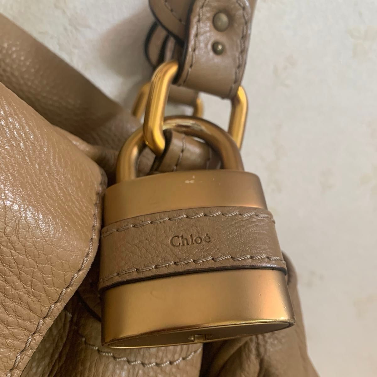 クロエ 特大パディントン 南京錠 Chloe ハンドバッグ レザー クロエ 特大パディントン 南京錠 Chloe ハンドバッグ レザー