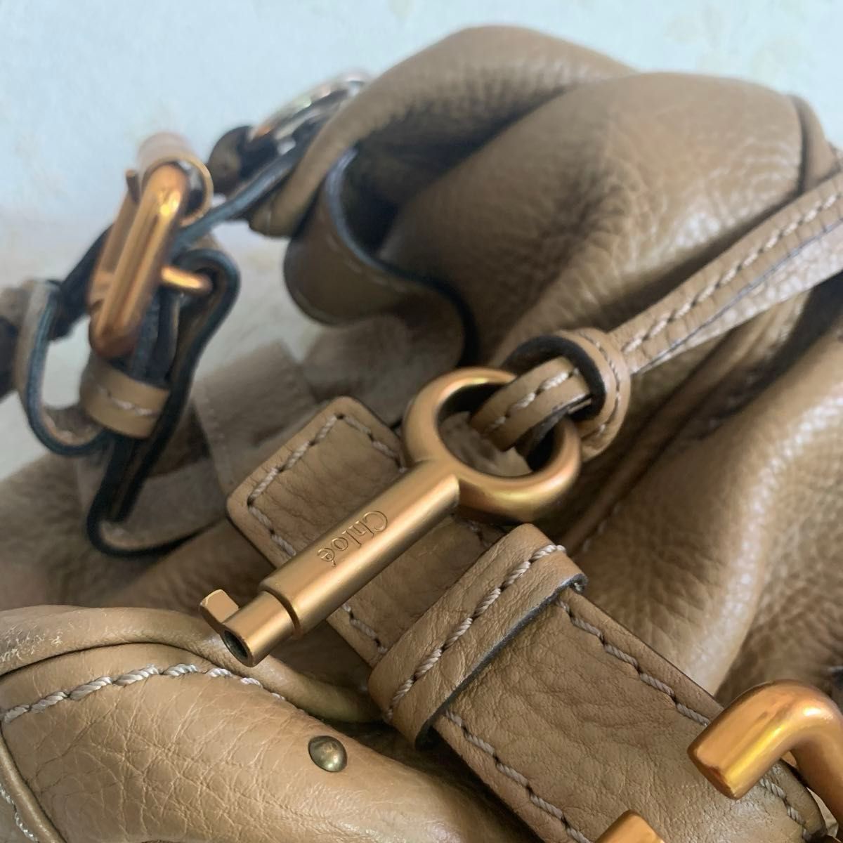 クロエ 特大パディントン 南京錠 Chloe ハンドバッグ レザー クロエ 特大パディントン 南京錠 Chloe ハンドバッグ レザー