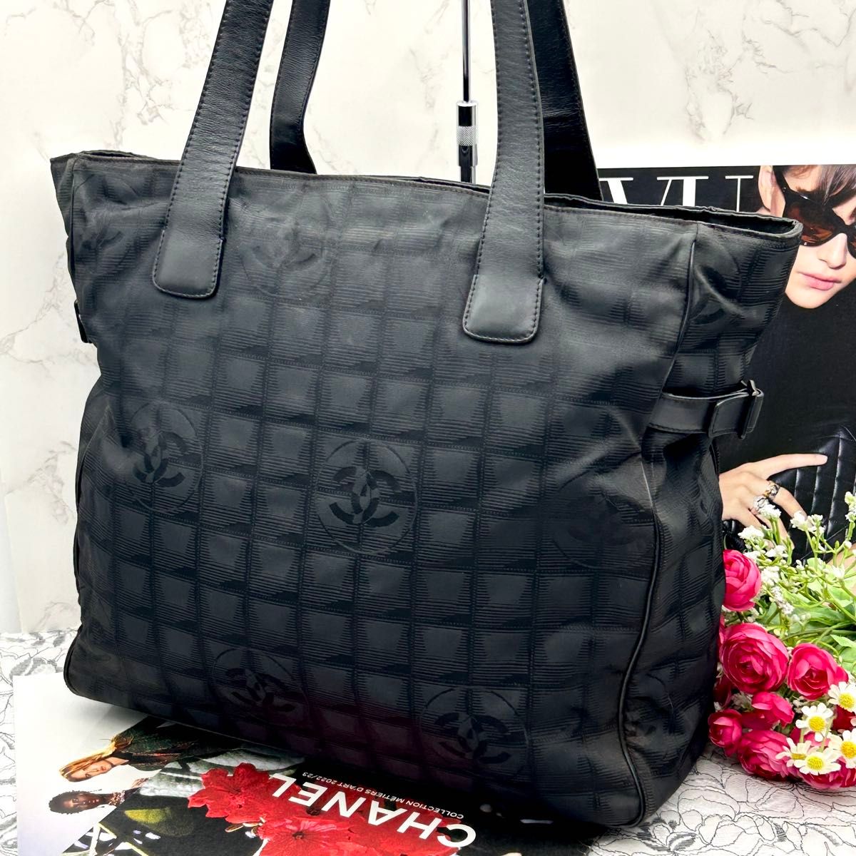 美品 CHANEL シャネル ニュートラベルライン トートバッグ GM 美品 CHANEL シャネル ニュートラベルライン トートバッグ GM