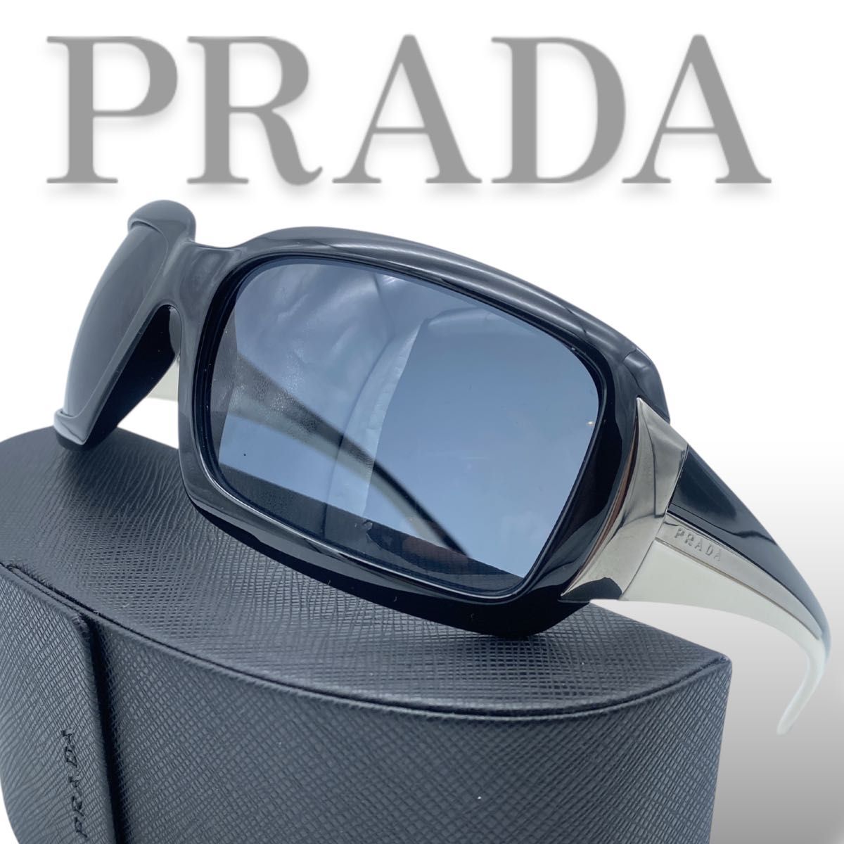 PRADA sunglasses Black Blue プラダ サングラス SPR01H メンズ PRADA sunglasses Black Blue プラダ サングラス SPR01H メンズ