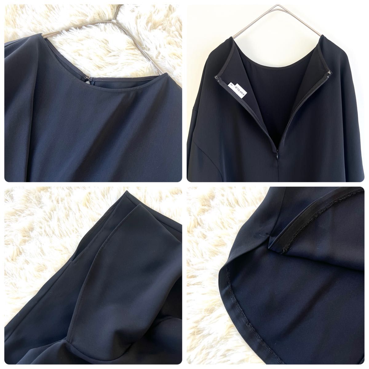 美品】ENFOLD 変形 アシンメトリー カットソー シャツ 美品】ENFOLD 変形 アシンメトリー カットソー シャツ