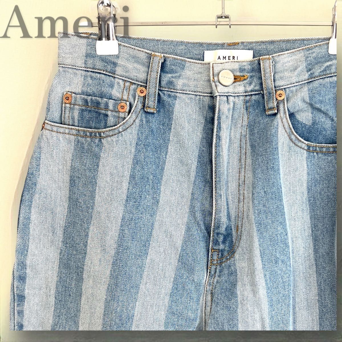 アメリヴィンテージ Ameri VINTAGE STRIPE DAMAGE STRAIGHT アメリヴィンテージ Ameri VINTAGE STRIPE DAMAGE STRAIGHT