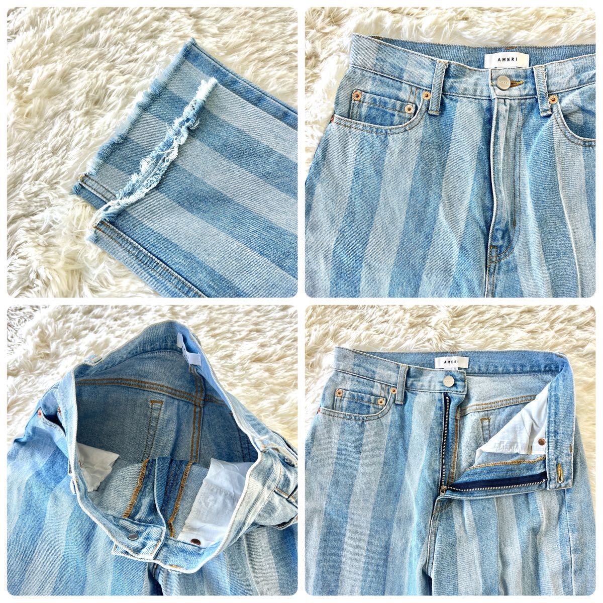 アメリヴィンテージ Ameri VINTAGE STRIPE DAMAGE STRAIGHT アメリヴィンテージ Ameri VINTAGE STRIPE DAMAGE STRAIGHT