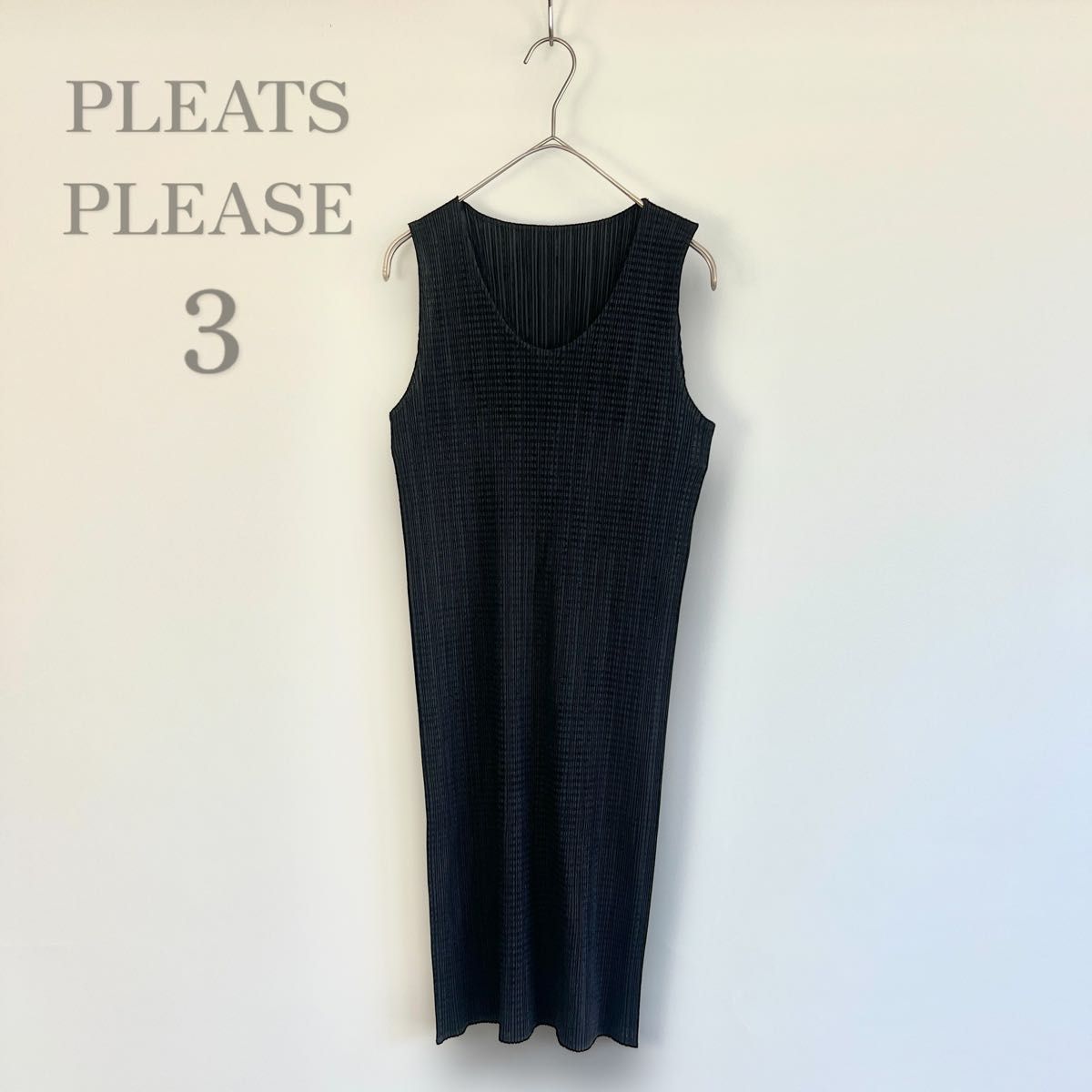 PLEATS PLEASE ISSEY MIYAKE プリーツ フロッキー ワンピース 3 PLEATS PLEASE ISSEY MIYAKE プリーツ フロッキー ワンピース 3
