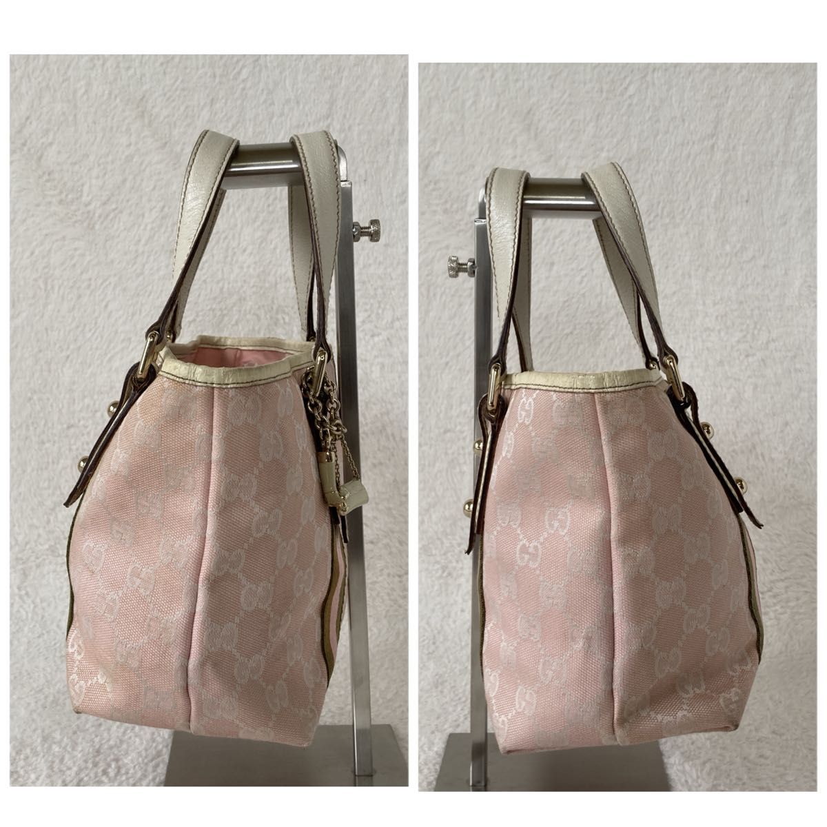 希少カラー グッチ GUCCI トート ミニトート ピンク GG 希少カラー グッチ GUCCI トート ミニトート ピンク GG