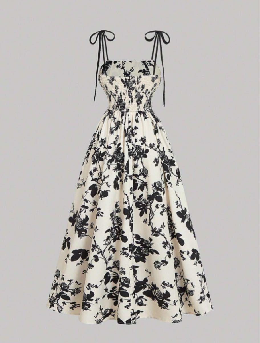 SHEIN ワンピース 花柄 レディース ロングワンピース SHEIN ワンピース 花柄 レディース ロングワンピース