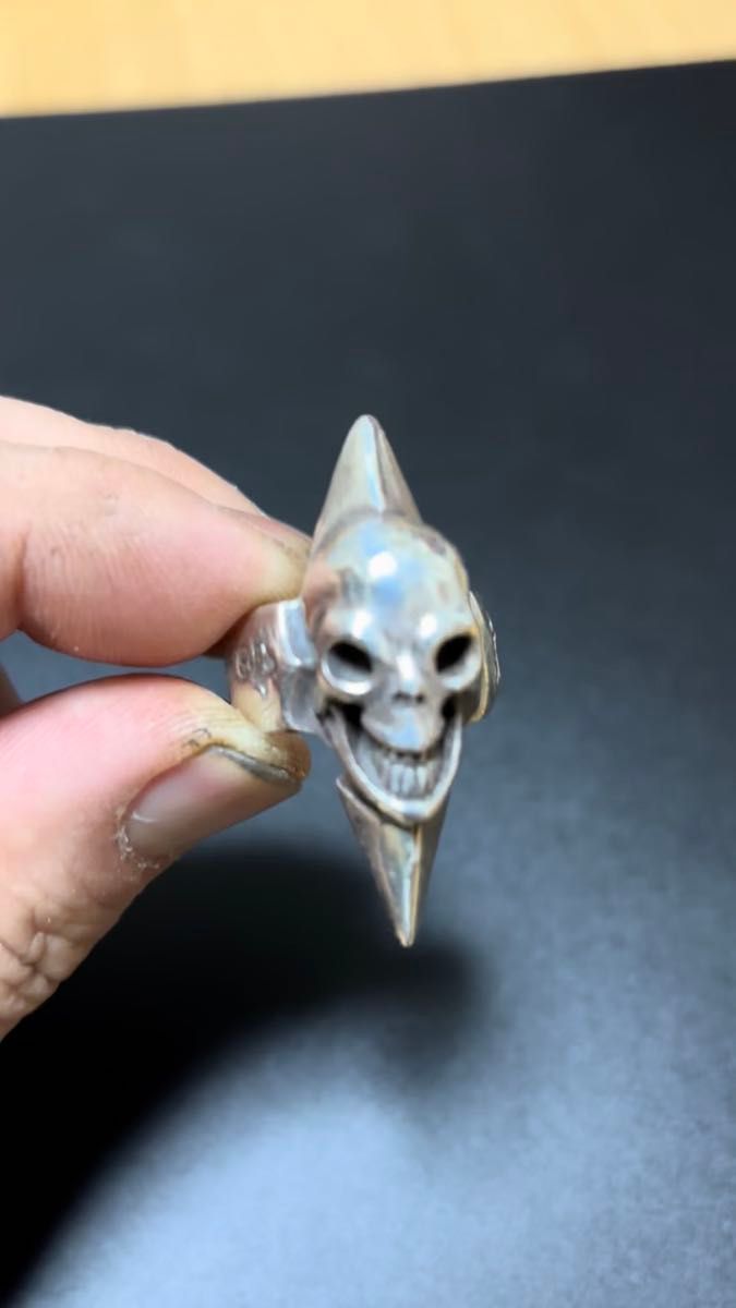 Gaboratory ガボラトリーSkull with spike ring スカルウィズスパイクリング 14号
