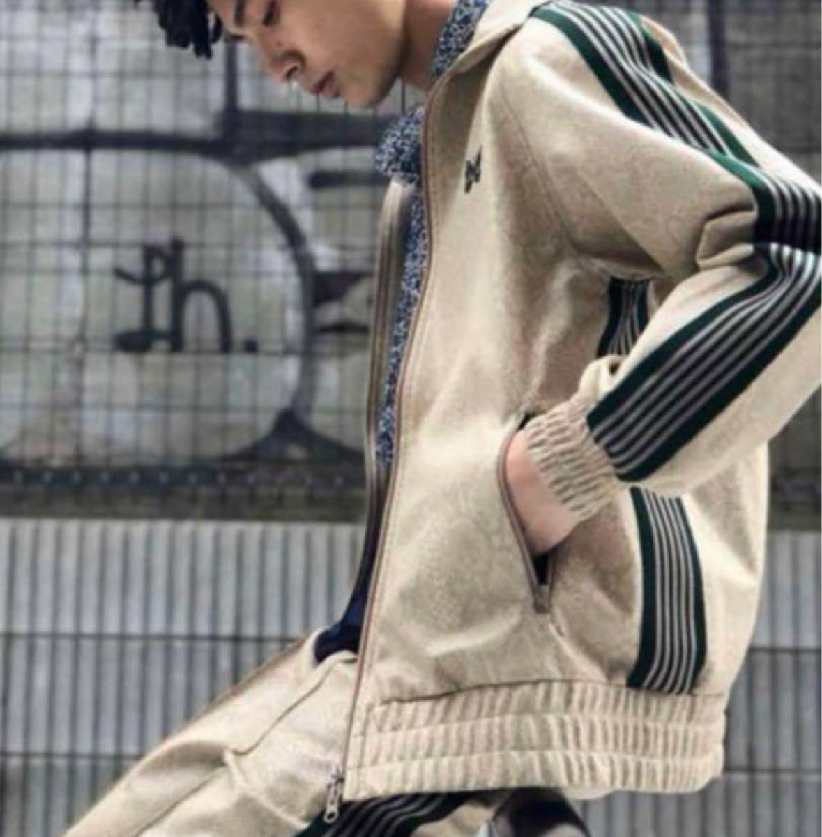 needles 20ss Python パイソン トラックジャケット ベージュ needles 20ss Python パイソン トラックジャケット ベージュ