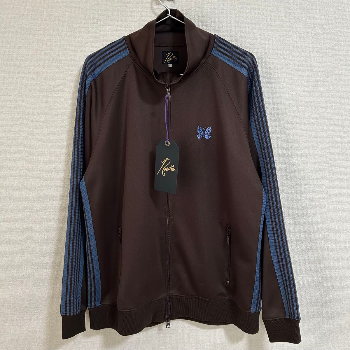 needles 20aw トラックジャケット ダークブラウン ターコイズ XL needles 20aw トラックジャケット ダークブラウン ターコイズ XL