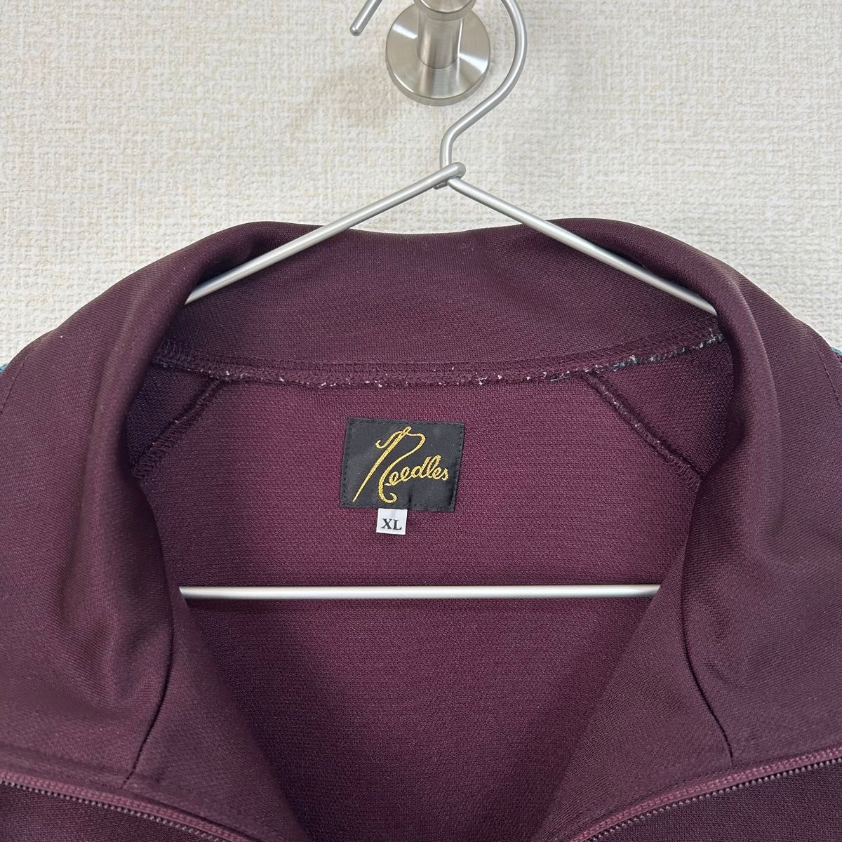 希少 needles 20ss トラックジャケット ボルドー ターコイズ XL 希少 needles 20ss トラックジャケット ボルドー ターコイズ XL