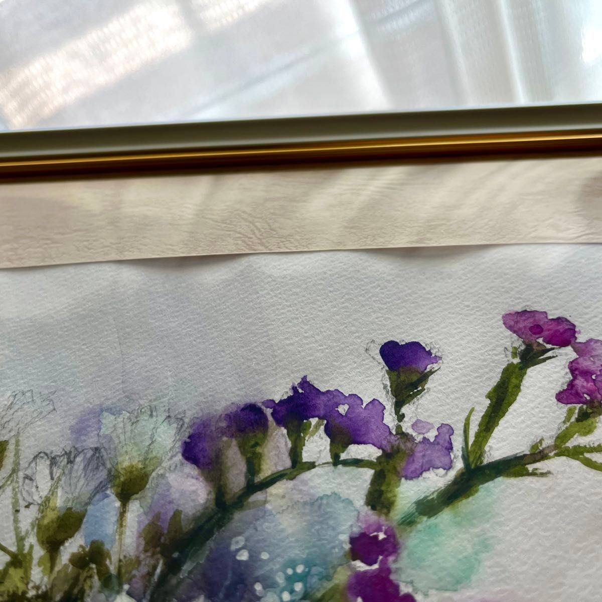 水彩画 原画 花 フラワー画 ホルベイン 真作 絵 絵画 手描き 水彩画 原画 花 フラワー画 ホルベイン 真作 絵 絵画 手描き