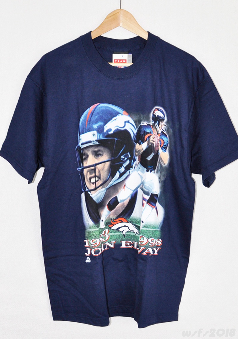 NFL P/新品】ジョンエルウェイ（ブロンコス）引退記念Tシャツ【PRO PLAYER/プロプレイヤー】Denver Broncos John  Elway '90s Deadstock