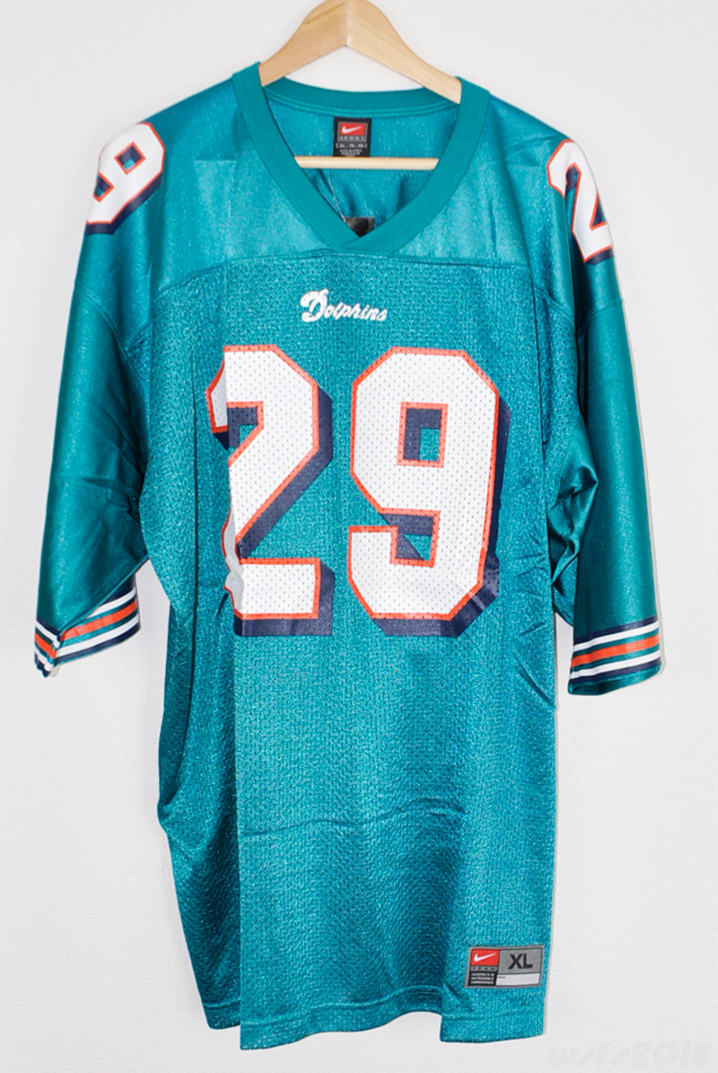 [NFL/ новый товар ] Miami Dolphin z копия джерси (#29 Sam Madison )[NIKE/ Nike ]Miami Dolphins Sam Madison