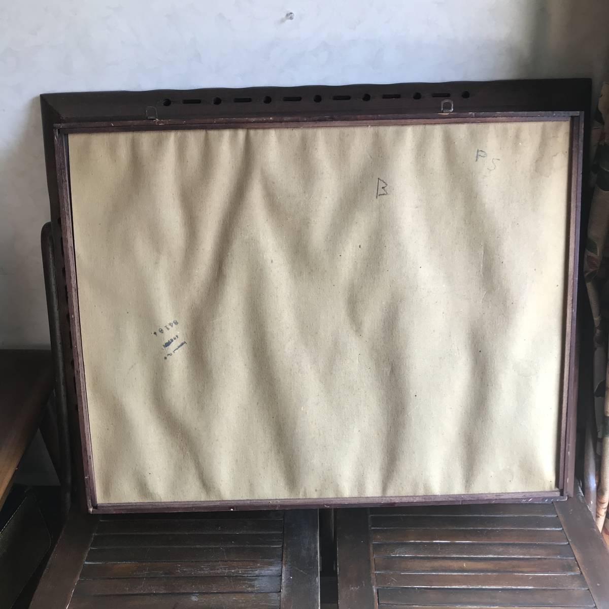 希少品！アメリカンアンティーク50's～60’s　Antique USA木製シャドーボックス　家具ヴィンテージ /店舗什器カリフォルニア西海岸70’s_画像6