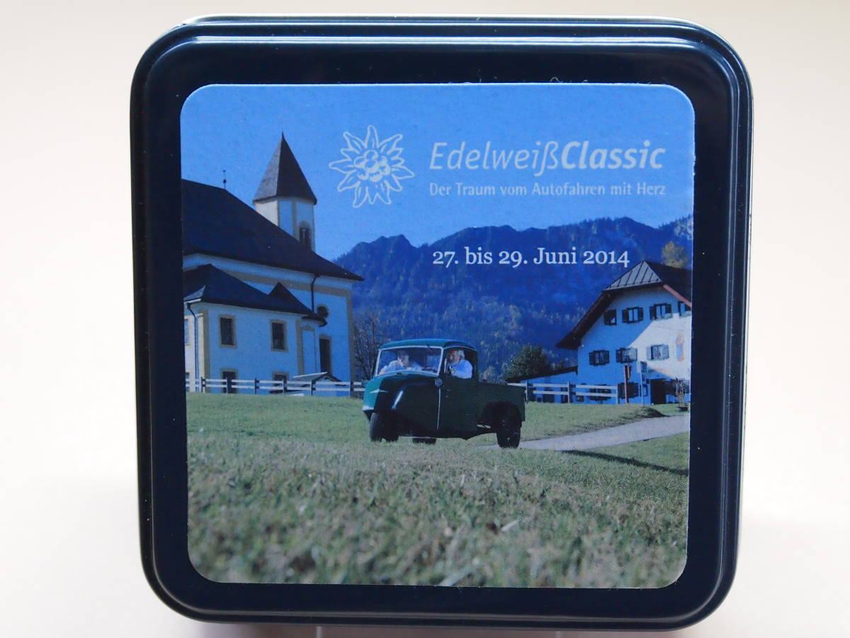 BUB 1 87 Edelweiss Classic 2014 Blitz 1.75t Kastenwagen Porsche 550A ブリキ缶パッケージ 入手困難品