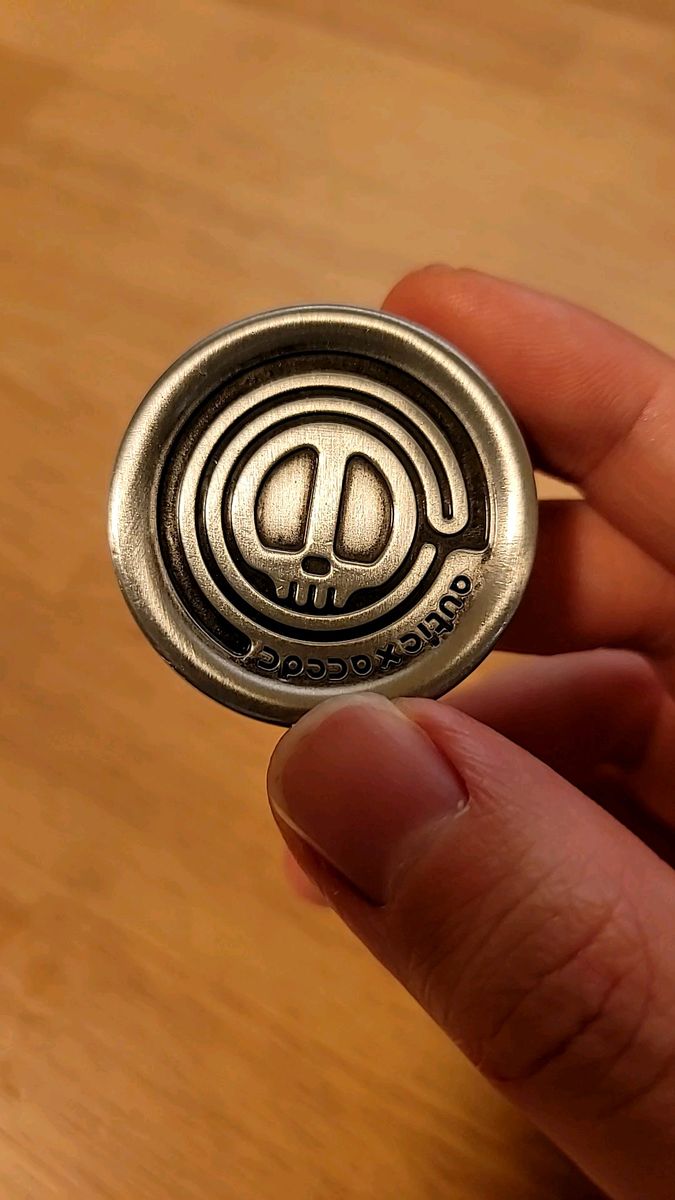 フィジェットトイ ハプティックコイン シルバー