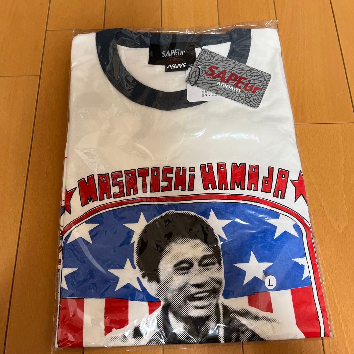 SAPEur MASATOSHI HAMADA 浜田雅功 Tシャツ Lサイズ|Yahoo SAPEur MASATOSHI HAMADA 浜田雅功 Tシャツ Lサイズ|Yahoo