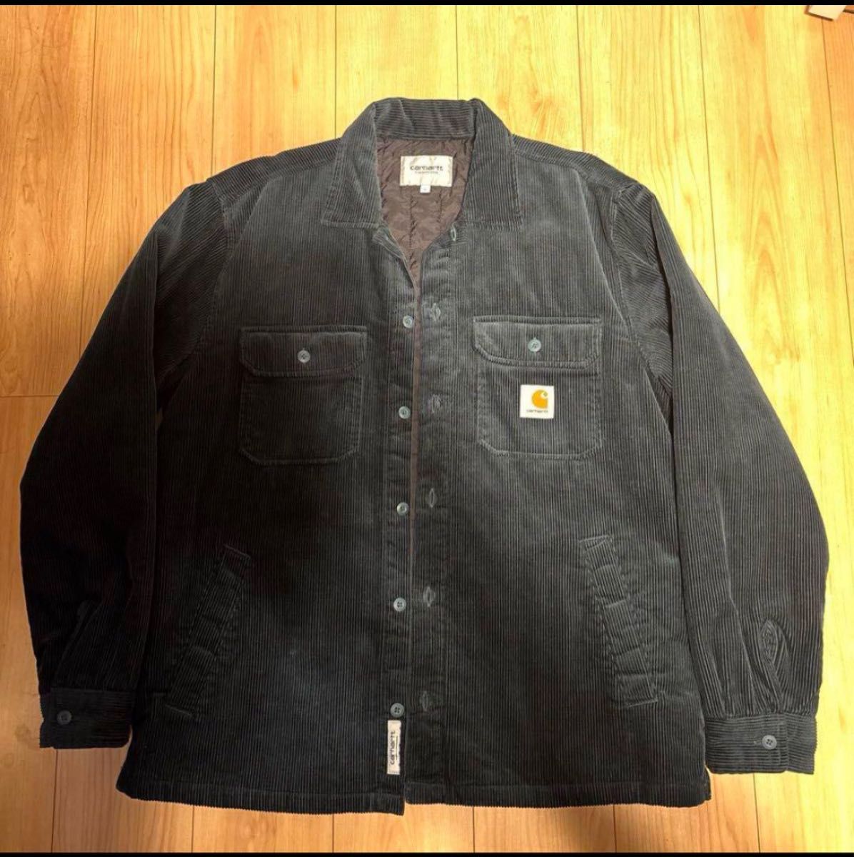 美品】Carhartt コーデュロイジャケット ダークグリーン 美品】Carhartt コーデュロイジャケット ダークグリーン
