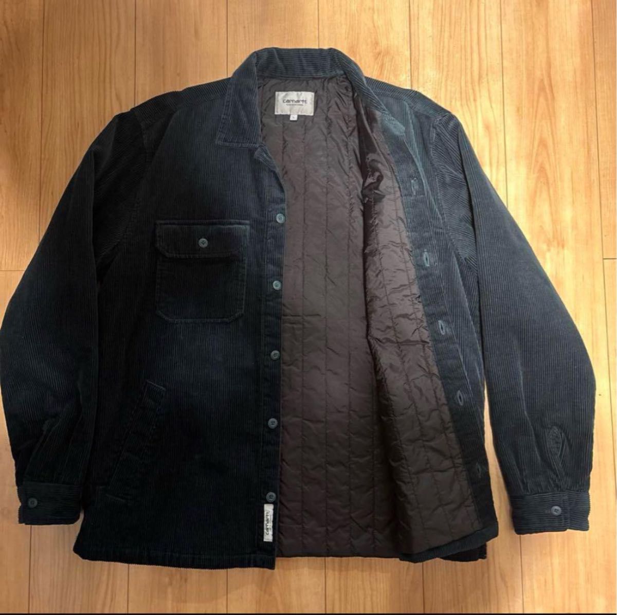 美品】Carhartt コーデュロイジャケット ダークグリーン 美品】Carhartt コーデュロイジャケット ダークグリーン