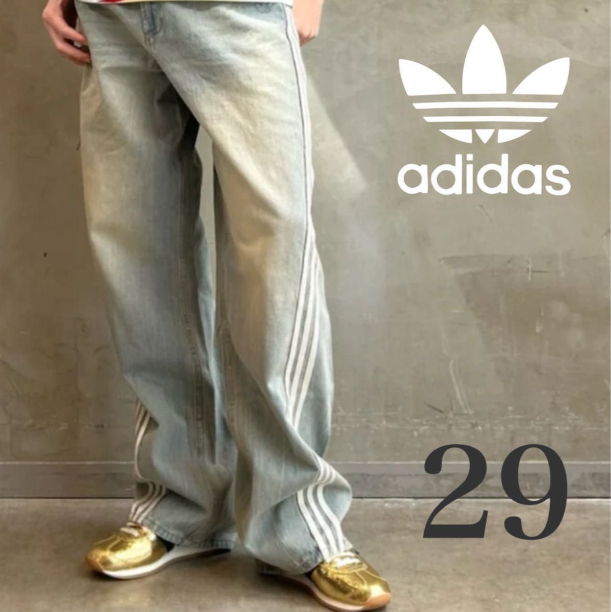 新品29】ADILENIUMシーズン3 ルーズフィットデニムパンツ メンズ 新品29】ADILENIUMシーズン3 ルーズフィットデニムパンツ メンズ
