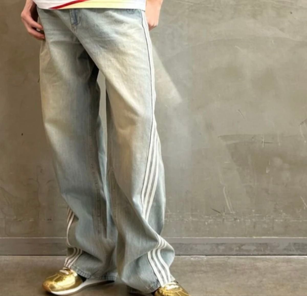 新品29】ADILENIUMシーズン3 ルーズフィットデニムパンツ メンズ 新品29】ADILENIUMシーズン3 ルーズフィットデニムパンツ メンズ