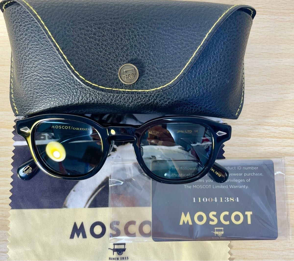MOSCOT LEMTOSH JPN LTD-14 BLACK GREY 46 限定生産 正規品 MOSCOT LEMTOSH JPN LTD-14 BLACK GREY 46 限定生産 正規品