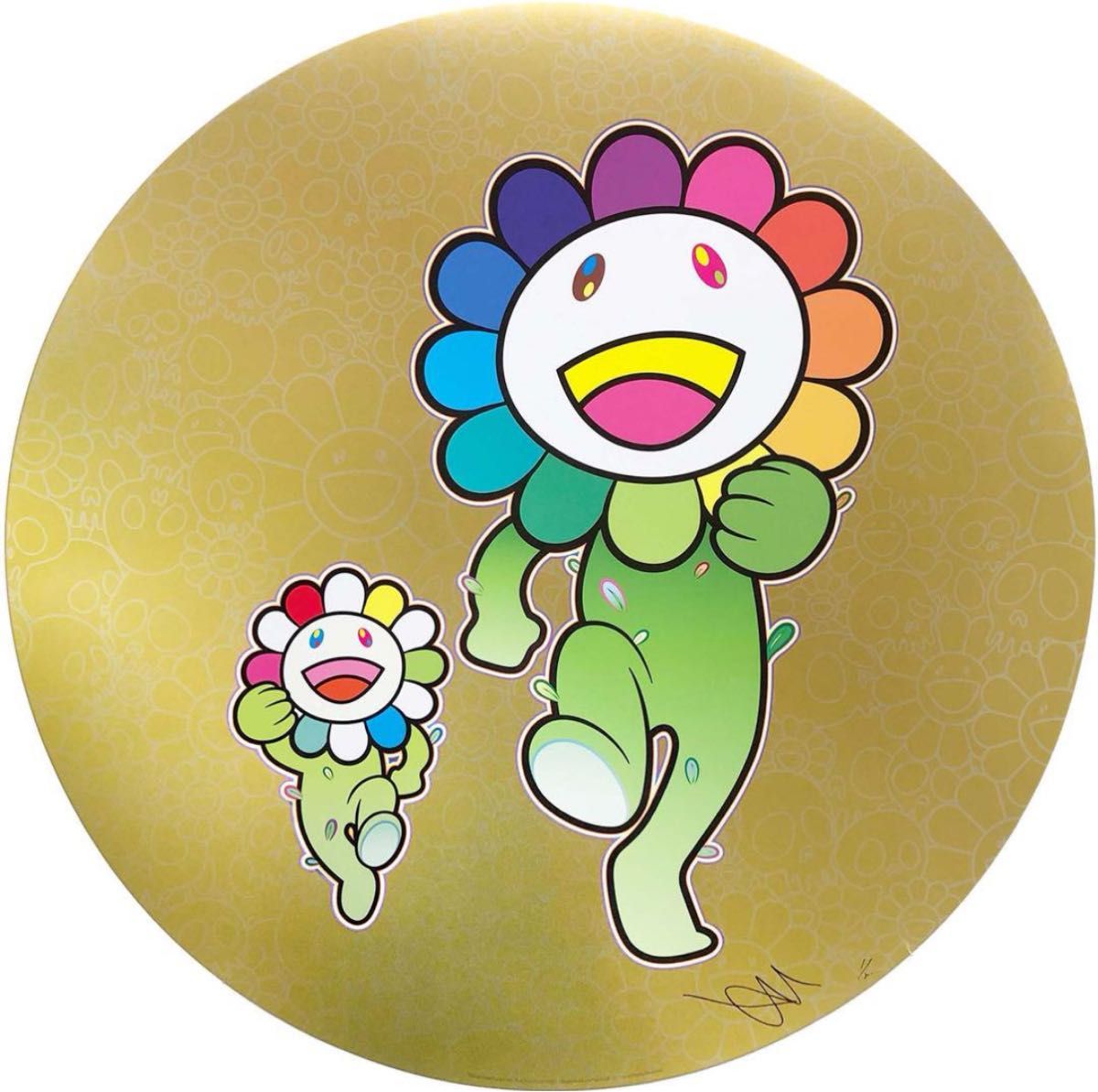 新品未開封品 お花の親子 ラッタッタ 村上隆 ED300 ポスター 新品未開封品 お花の親子 ラッタッタ 村上隆 ED300 ポスター