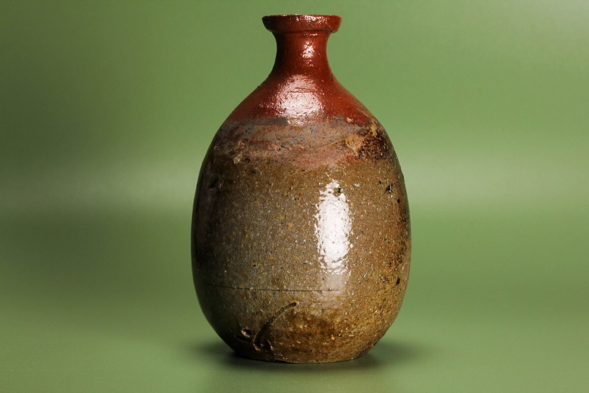 人間国宝 藤原啓 秀逸作 備前お預け徳利 共箱 本物保証(酒器 人間国宝 藤原啓 秀逸作 備前お預け徳利 共箱 本物保証(酒器