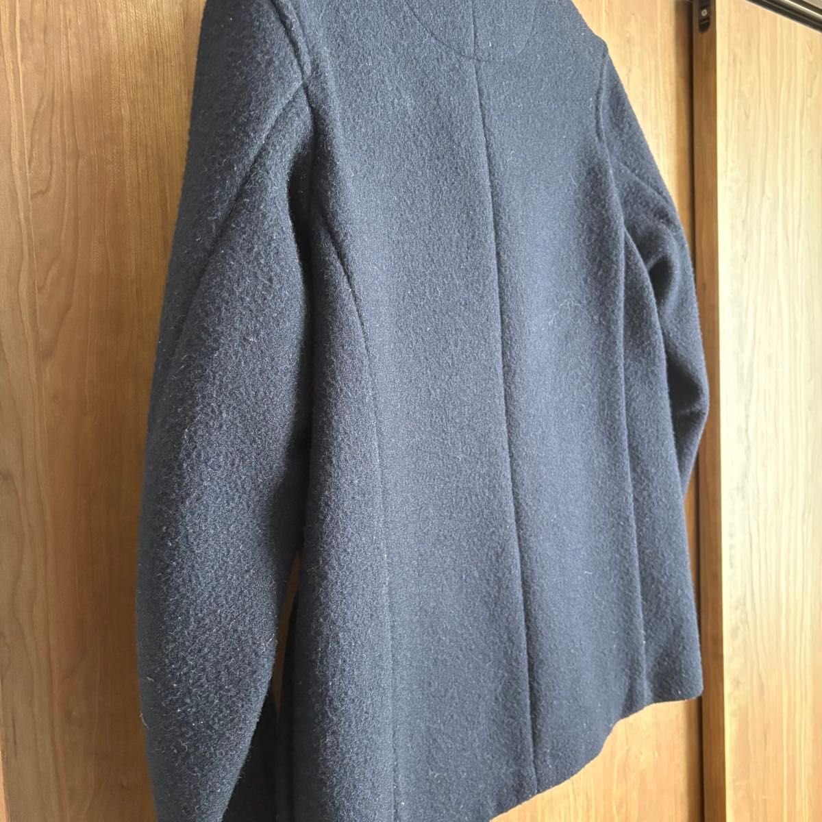 DANTON 丸襟ウールモッサジャケット ダントン ネイビー サイズ38 DANTON 丸襟ウールモッサジャケット ダントン ネイビー サイズ38