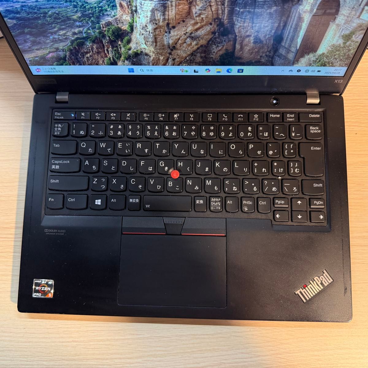即使用可能】ThinkPad X13 Gen1 Ryzen5 PRO 4650U メモリ16GB 即使用可能】ThinkPad X13 Gen1 Ryzen5 PRO 4650U メモリ16GB