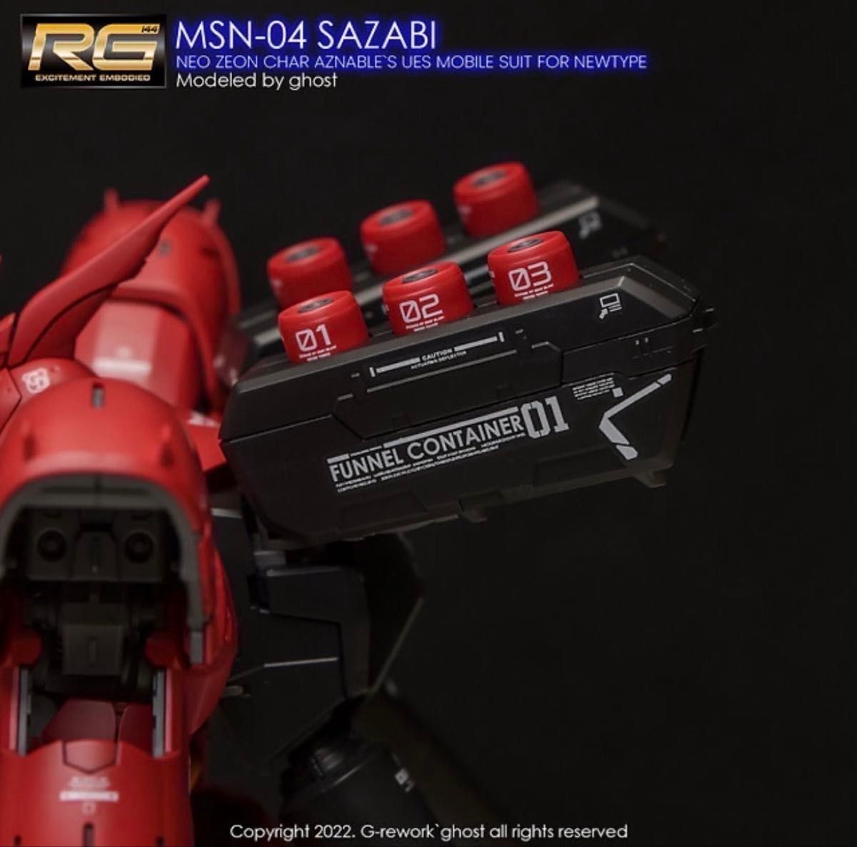 RG 1/144 MSN-04サザビー専用水転写式デカール|Yahoo!フリマ RG 1/144 MSN-04サザビー専用水転写式デカール|Yahoo!フリマ
