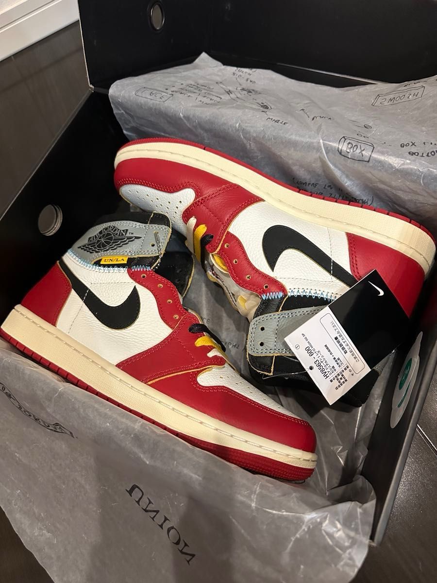 最終出品 早い者勝ち union × jordan 1 国内正規黒タグ付き 新品 最終出品 早い者勝ち union × jordan 1 国内正規黒タグ付き 新品