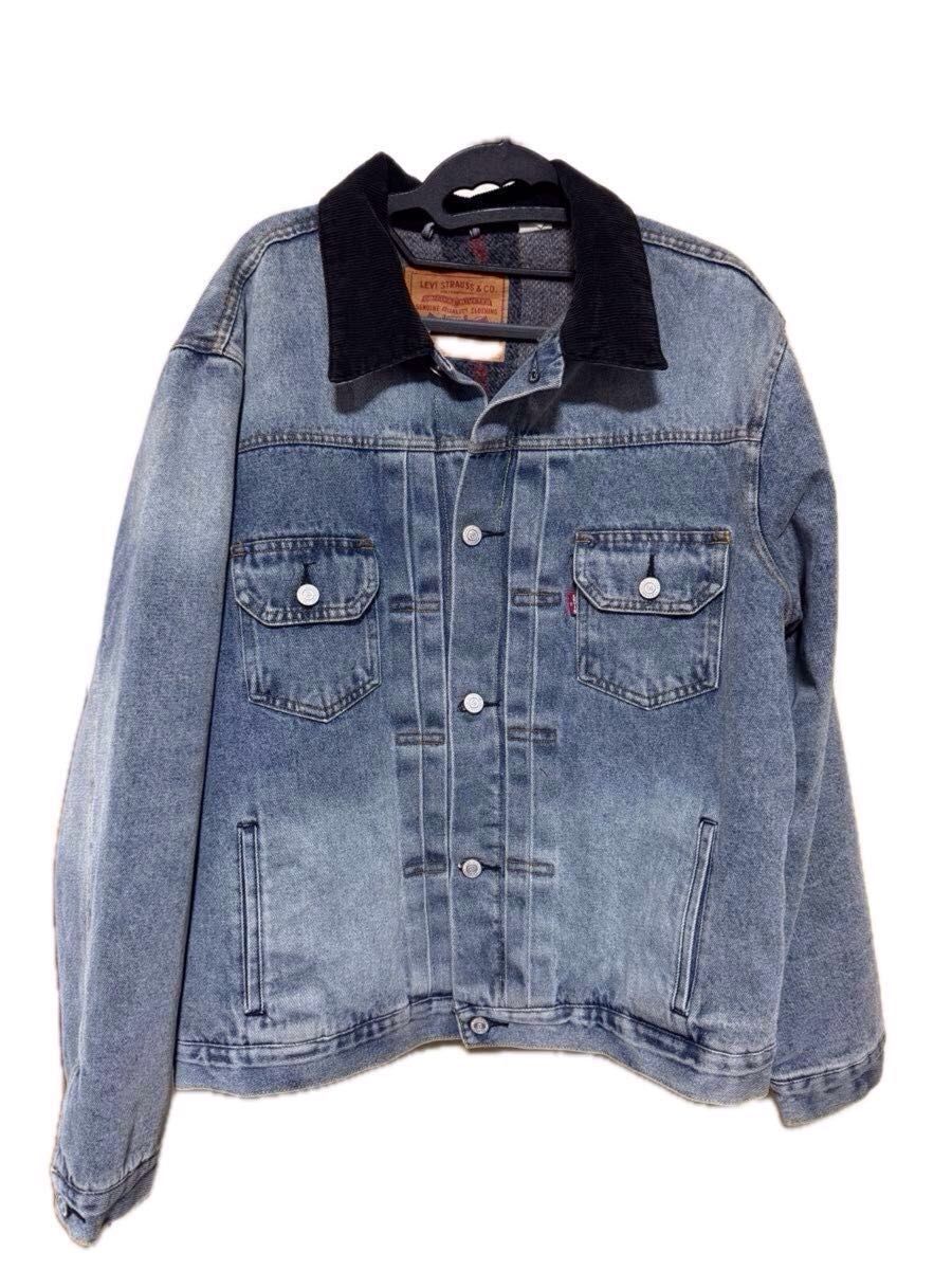 Levi's x Stussy EMBOSSED TRUCKER デニムジャケット Lサイズ Levi's x Stussy EMBOSSED TRUCKER デニムジャケット Lサイズ