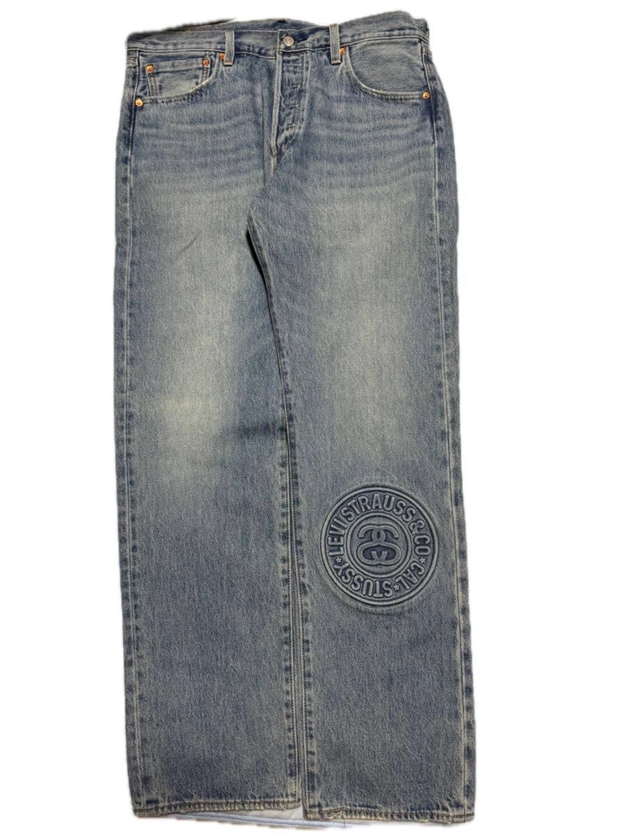 Levi's x Stussy EMBOSSED TRUCKER デニムジャケット Lサイズ Levi's x Stussy EMBOSSED TRUCKER デニムジャケット Lサイズ