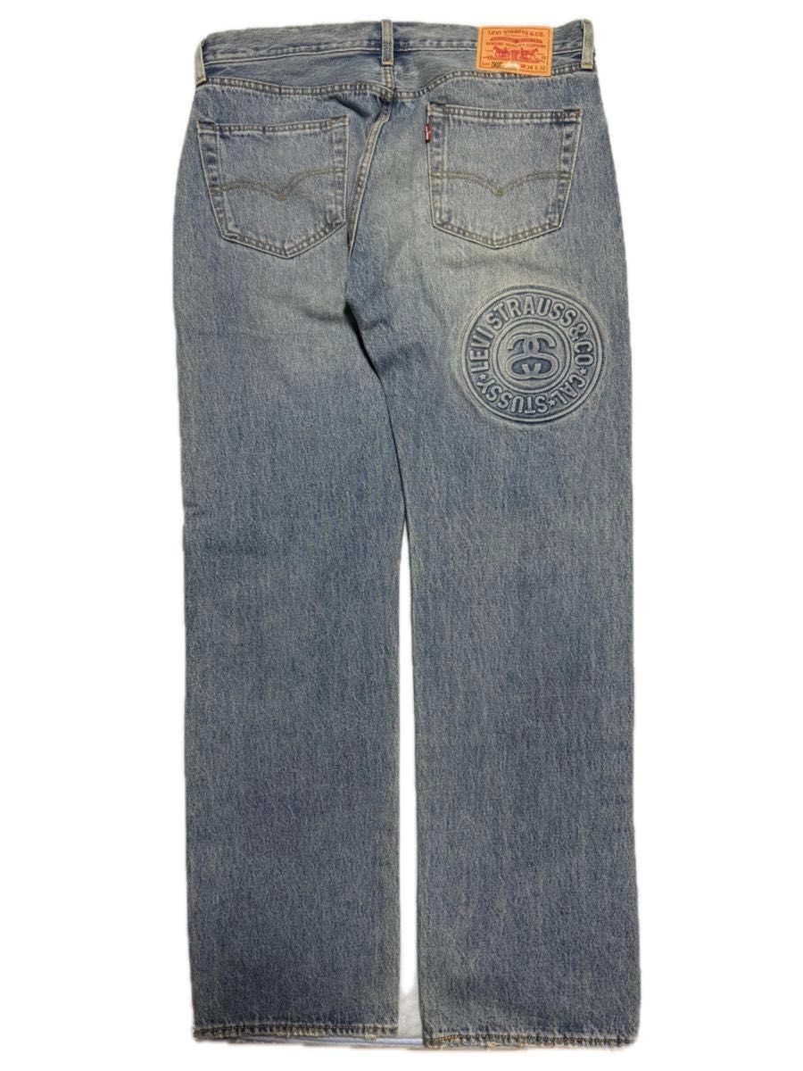 Levi's x Stussy EMBOSSED TRUCKER デニムジャケット Lサイズ Levi's x Stussy EMBOSSED TRUCKER デニムジャケット Lサイズ